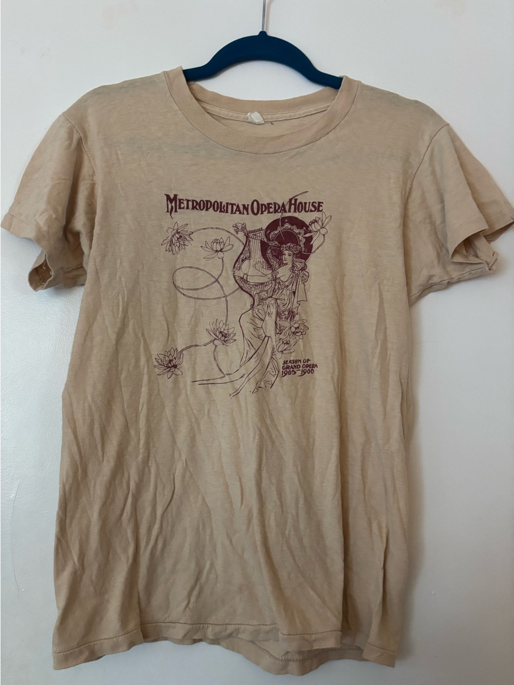 Vintage Beige Bohemian Graphic T-Shirt